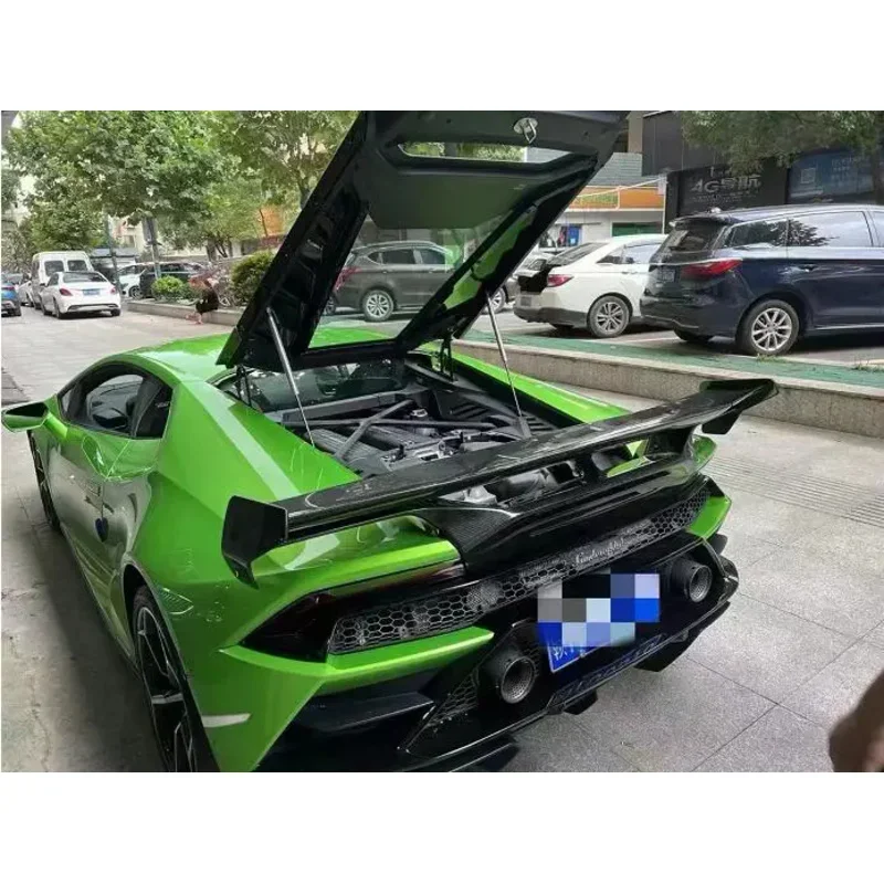 Real Forging Carbon Fiber Car Rear Wing Trunk Lip Spoiler For Lamborghini Huracan LP580 LP610 EVO 2014 - 2020