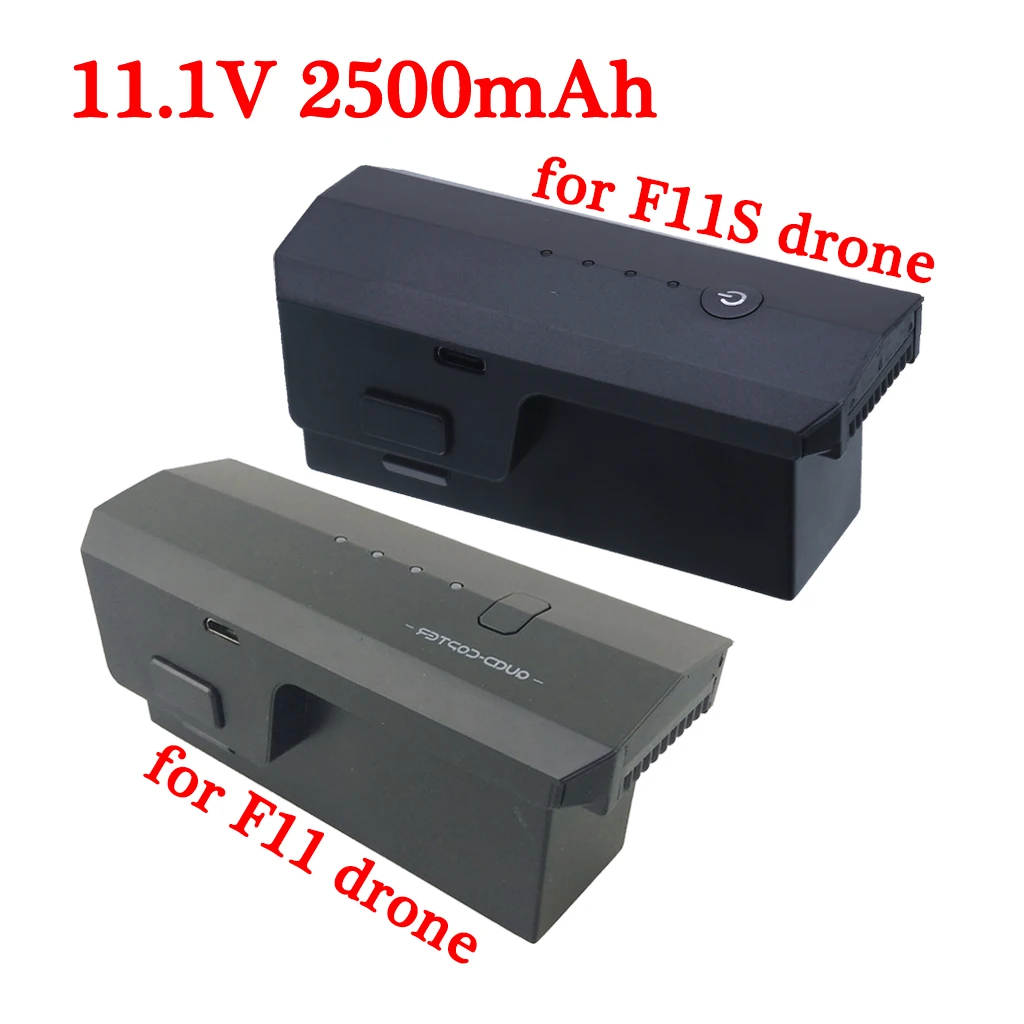 

11,1 В, 2500 мАч, липо-аккумулятор для SJRC F11S 4K/F11S PRO RC Drone 11,1 В, 2500 мАч, аккумулятор для камеры и дрона для F11 4K PRO Quadcopter