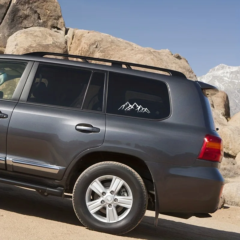 

Vinyl Mountain Peak Auto Stickers On The Car Rearview Mirror Decal Car Window Bumper Cute Waterproof Removable