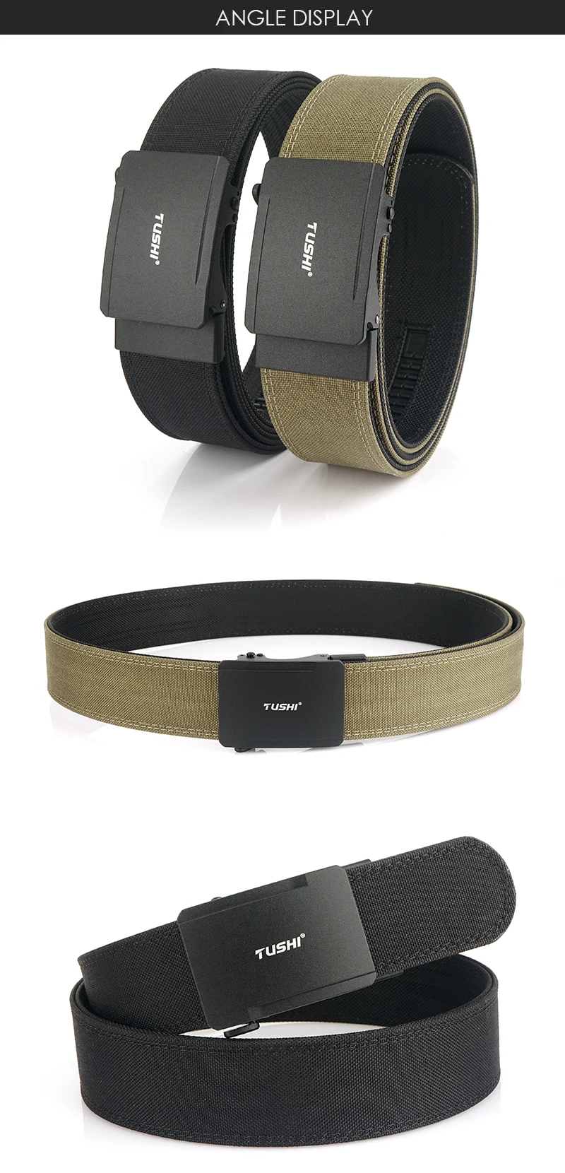 VATLTY offizielle echte 4,3 cm militärische taktische Gürtel legierung automatische Schnalle Männer Polizei Dienst gürtel 1100d Nylon ipsc Waffen gürtel – Detail 6