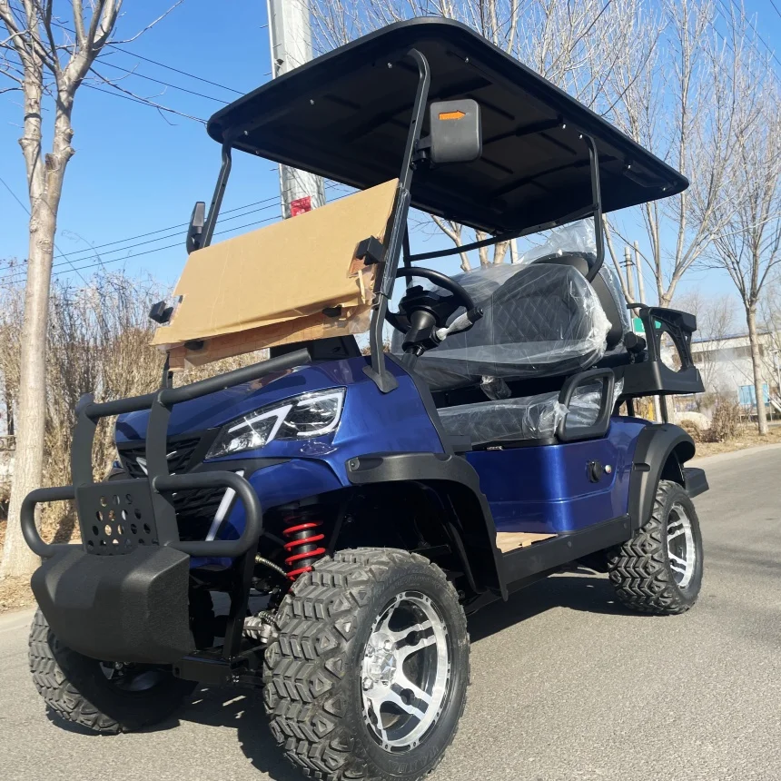 Low Price VIP Welcome Pedal Club Car 4+2 Seats Optional Strong Load-Bearing Capacity Ice Bucket Rain Cover 72V high Power