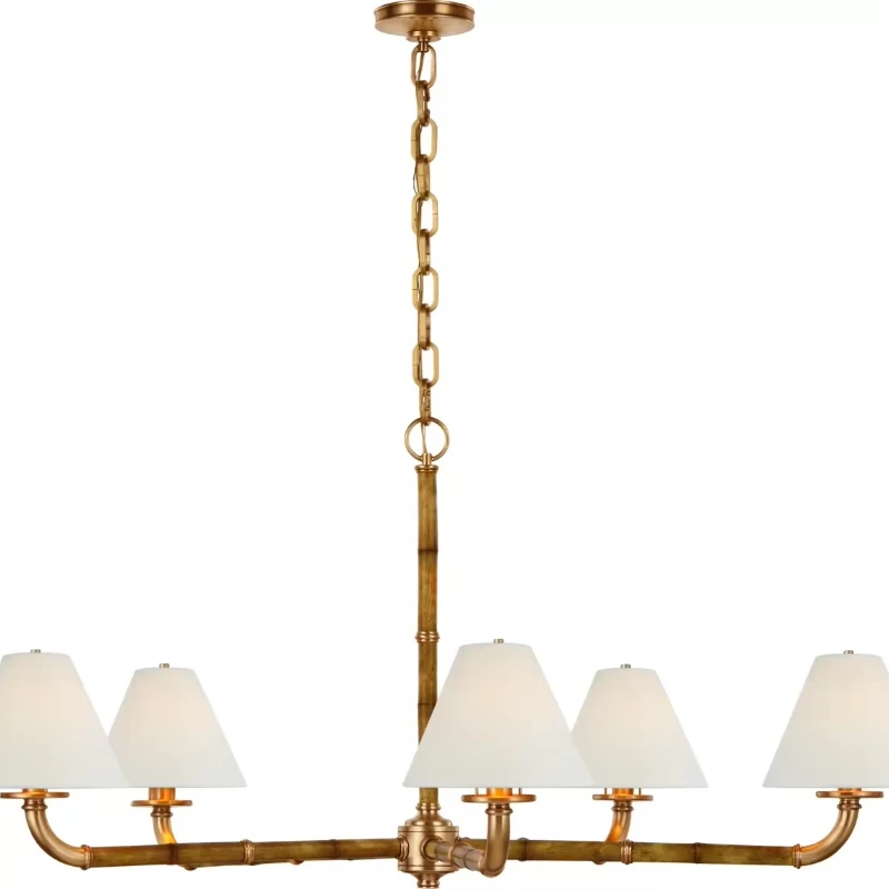 

Латунный шпон в скандинавском стиле, линейная тканевая люстра, теплый белый свет E12, гостиная, отель, ресторан, бар, цоколь лампочки