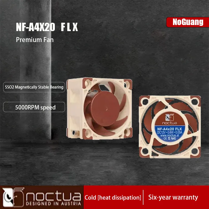 Noctua NF A4x20 PWM 40mm 40X40X20mm 5000 RPM 14.9 dB(A) PC Cooling Fan Cooler Fan Radiator fan Computer Cases - Towers Fan