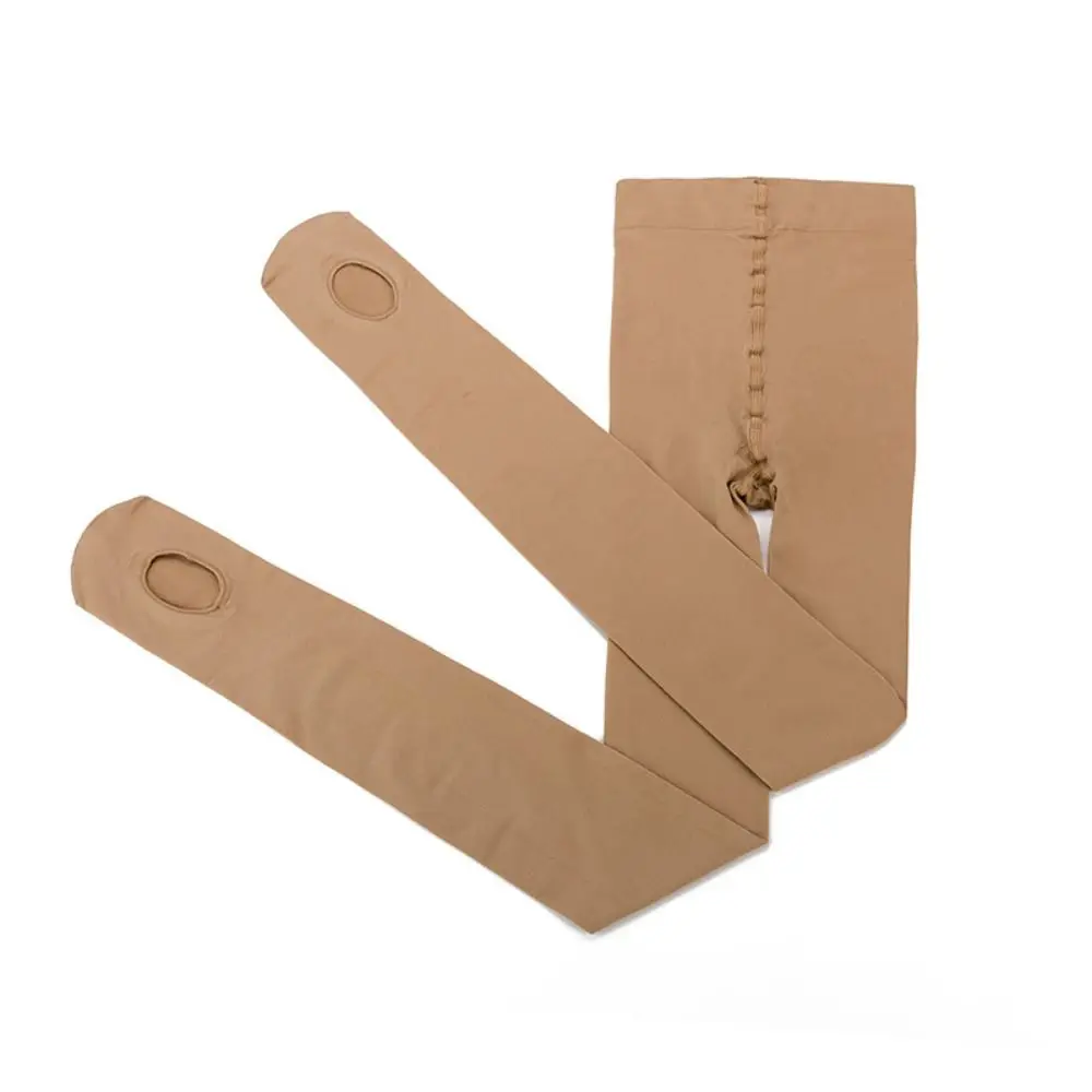 جديد الأبيض الباليه الجوارب مع ثقب عارية للتحويل الباليه طماق 60D جوارب طويلة ناعمة للفتيات