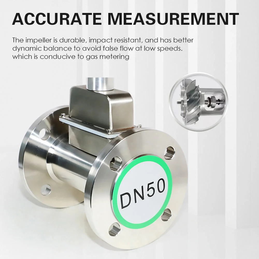 Stainless Steel Gas Turbine Flow Meter for Compressed Air & Nitrogen Industrial Systems