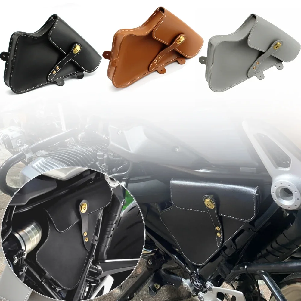

Left Tool Placement Packet Bumper Repair Crash Bars Motorcycle Frame Bag for BMW RnineT Pure Racer RnineT Scrambler Urban G/S