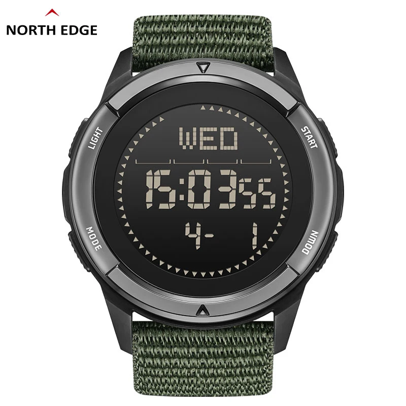 Waterproof And Lightweight Outdoor Watch Multifunctional Sports Meter Compass Luminous Student E-watch North Edge ALPS