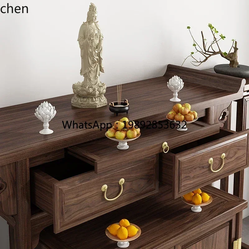 DSA Solid Wood Table Incense  Home Buddha Table Buddha Hall Modern Minimalist Tribute Table