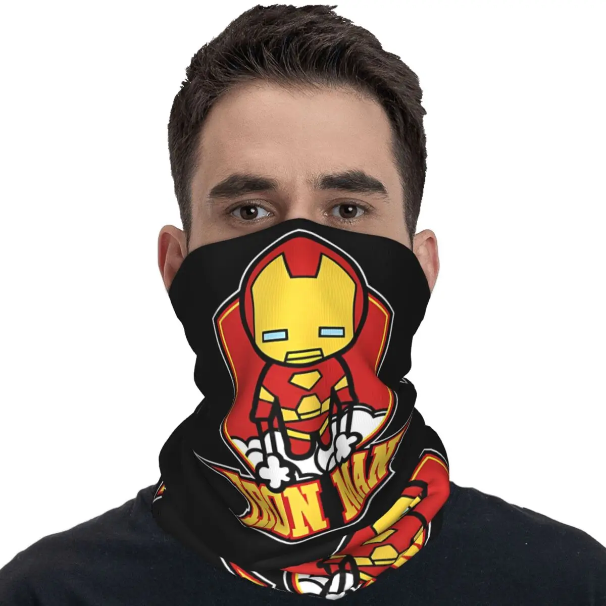 Iron Man Balaclava Outdoor Sports Bicycle Mask Dustproof Breathable Tactical Mask Autumn Trendy Scarves