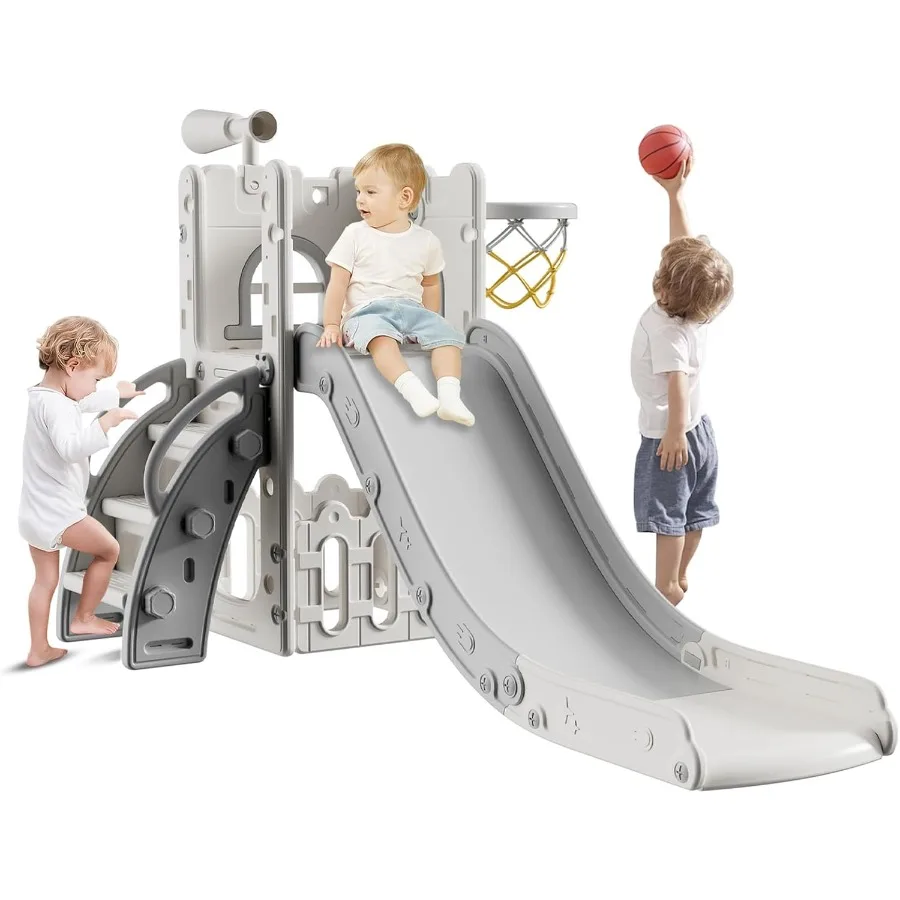 

Игровой набор слайдов для малышей, игровой набор слайдов для малышей в помещении и на открытом воздухе с местом для хранения и нескользящими ступеньками, подарки для мальчика
