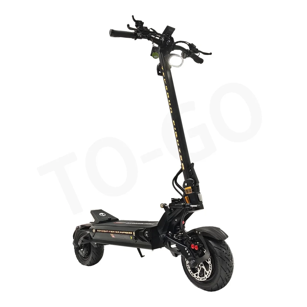 2024 TEVERUN Fighter Supreme+ 1600W*2 Dual Motor 3200W 72V 60Ah Battery 11inch Tubeless Tire 4 Pistons Hydraulic Brake Scooter