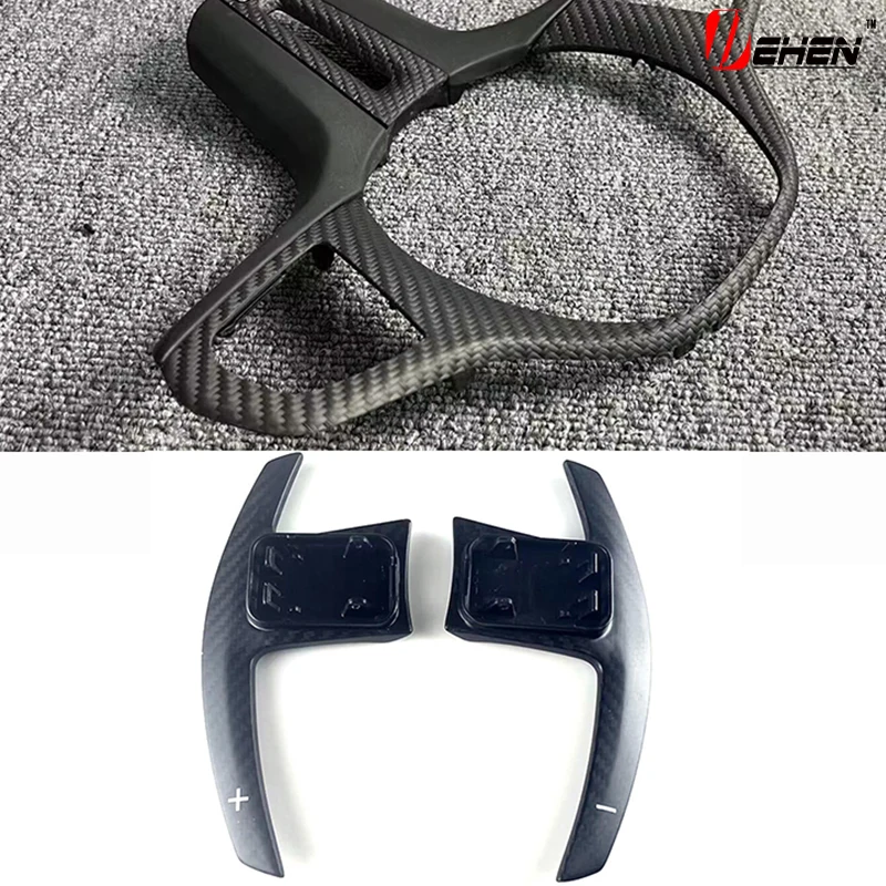 Suitable for BMW steering wheel cover 3 series 5 series G20 G30 G01 G08 modified MP carbon fiber hollow cover