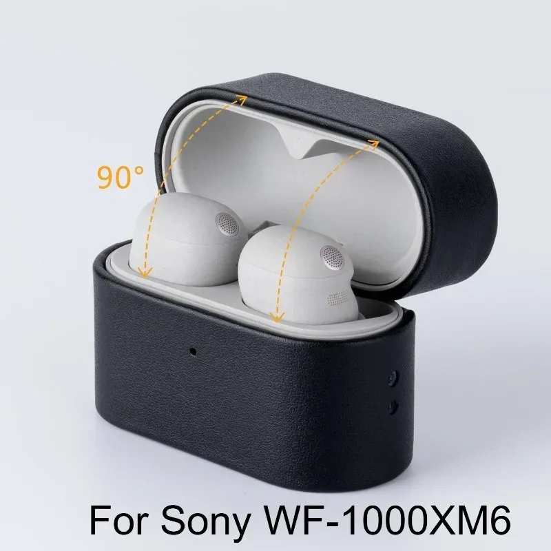 

Защитный чехол из натуральной кожи для Sony WF-1000XM6, роскошный кожаный чехол-накладка для беспроводных Bluetooth-наушников