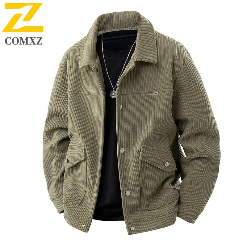 

COMXZ Мужская куртка, повседневная ветрозащитная куртка с воротником-стойкой для альпинизма, удобная легкая осенняя одежда премиум-класса для путешествий