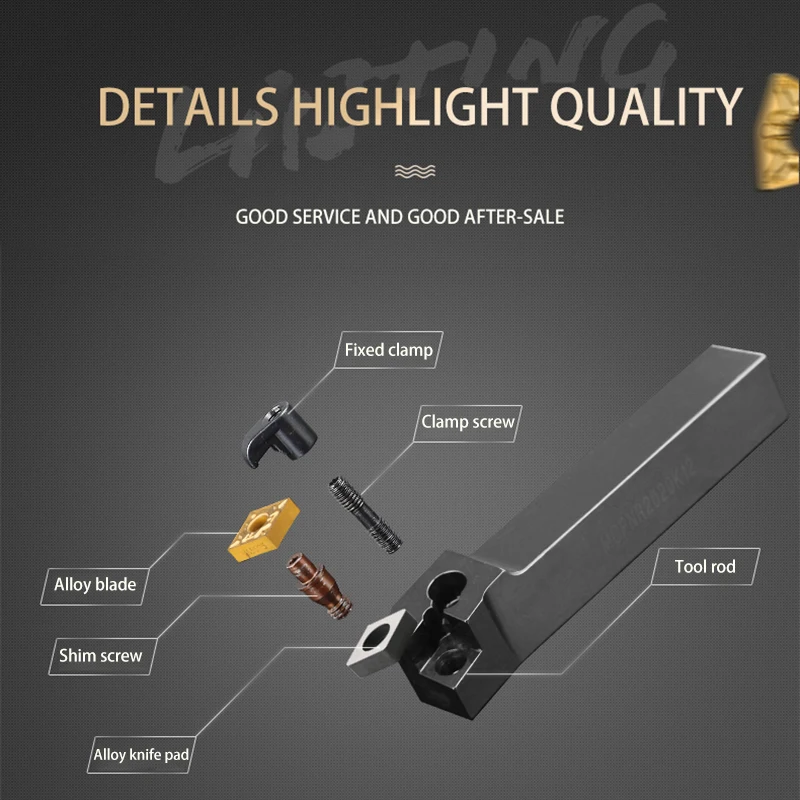 KaKarot External Turning Tool MCFNR2020K12 MCFNL2020K12 MCFNR2525M12 Tool Holder CNMG Carbide Insert Lathe Cutting Tools 1Set