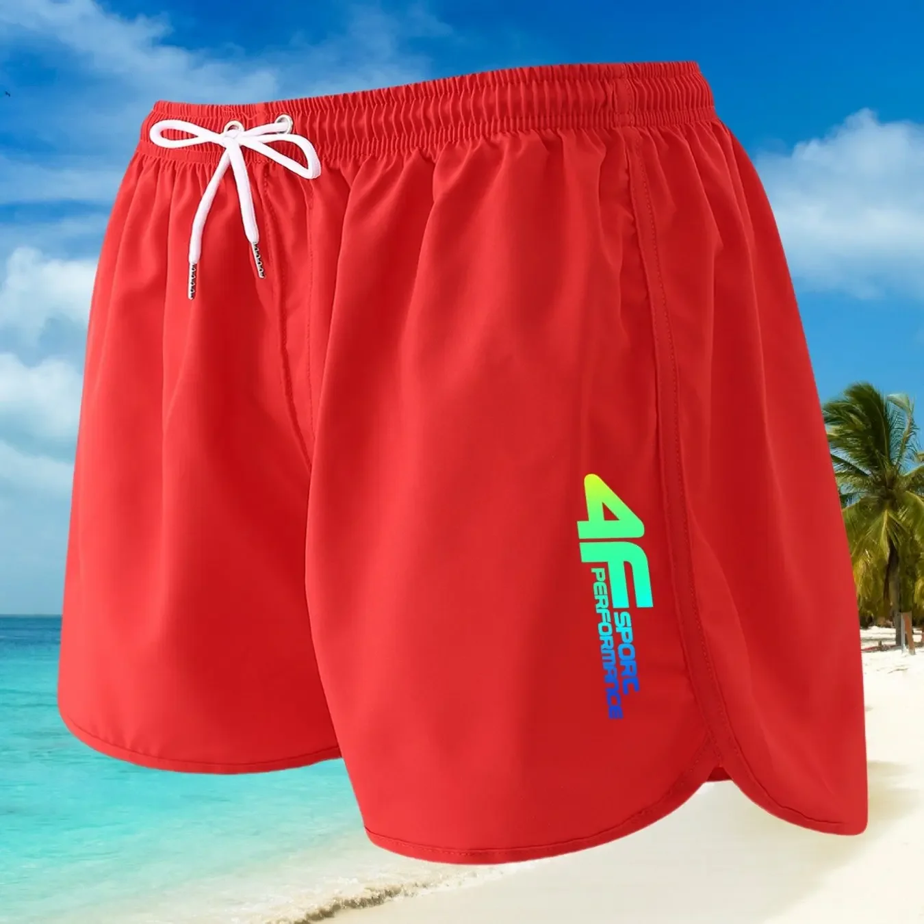 2025 Pantaloncini da spiaggia sportivi da uomo nuovi alla moda Tasche per pantaloni leggeri estivi Traspiranti e ad asciugatura rapida per la spiaggia Hawaii