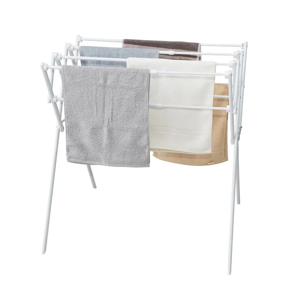 

Free ShippingCollapsible Expandable Metal Clothes Drying Rack, Foldable & Portable Laundry Drying Rack, Space-Saving Design, Ind
