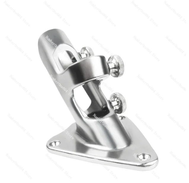 Marine 316 Stainless Steel Flagpole Base & Yacht Bracket – FRP Antenna Base, Marine Hardware, Boat Accessories