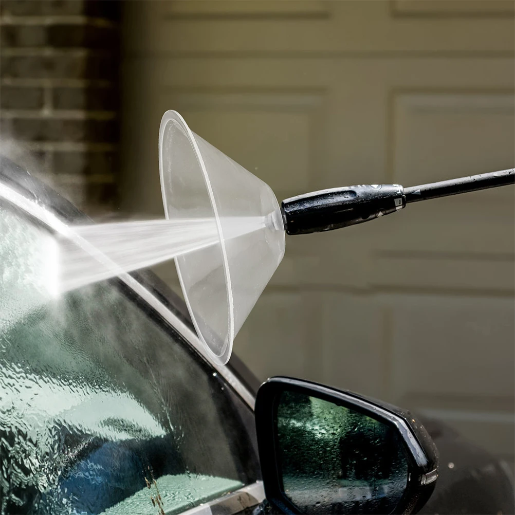 

2pcs Sprinkler Drift Guard High Pressure Splash Shields Fan Shaped Overspray Protector Car Washing Sprinkler Head Cover For