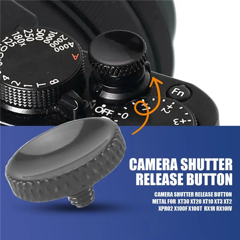 Camera Shutter Release Button Metal For Fujifilm XT30 XT20 XT10 XT3 XT2 XPRO2 X100F X100T Sony RX1R RX10IV Leica