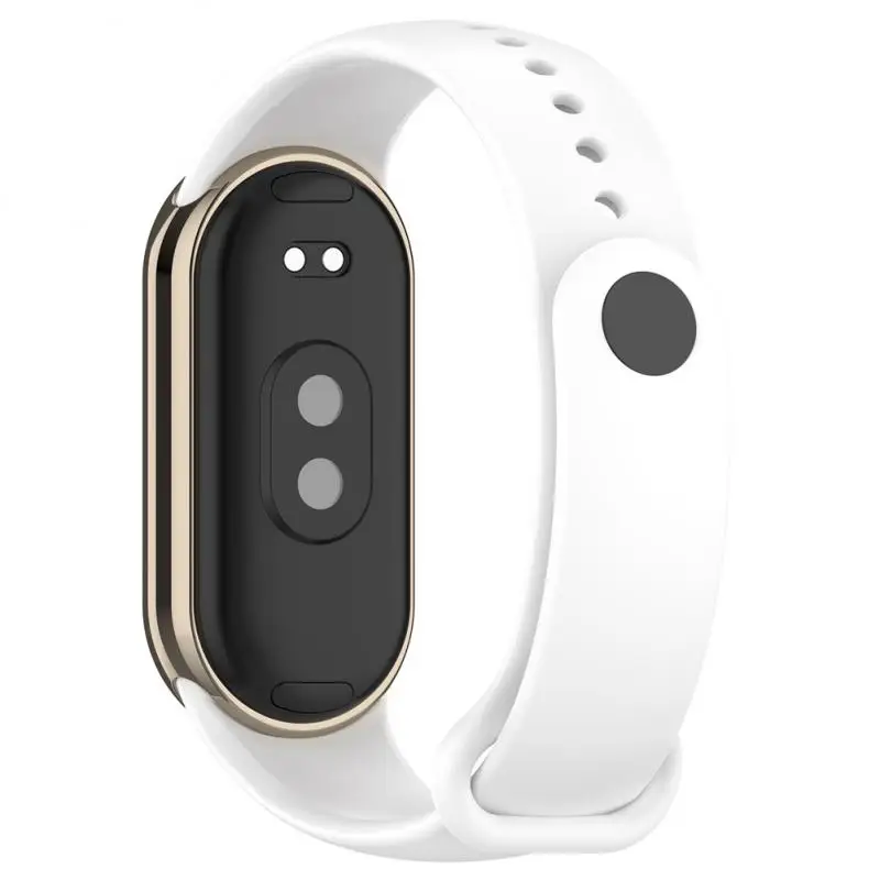 Strap for Mi Band 8 Bracelet Xiaomi Mi Band 8 Metal-plug TPU Strap Silicone Sport Watchband for Wristband Replacement Wristban