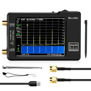 SeeSii Upgraded Hand Held Tiny Spectrum Analyzer TinySA 2.8" Display 100kHz to 960MHz with ESD Proteced Version V0.3.1 _E