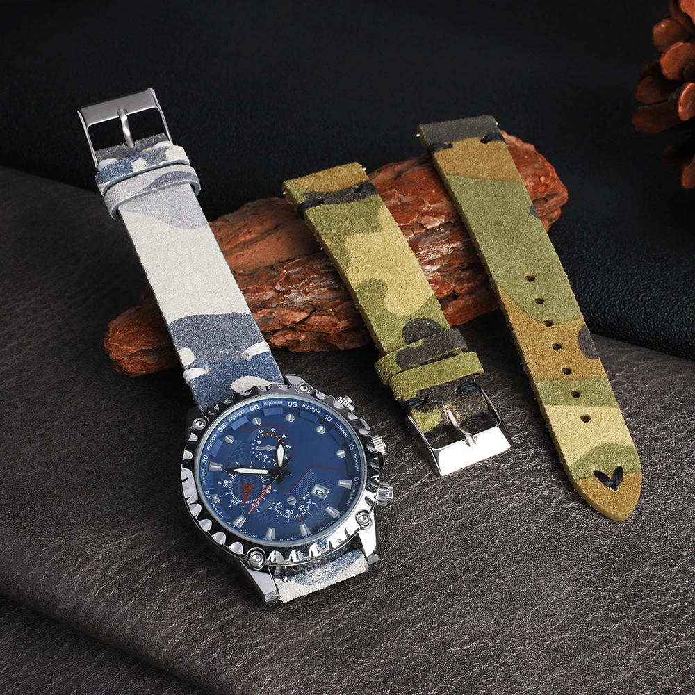 Suede Leather Watch…