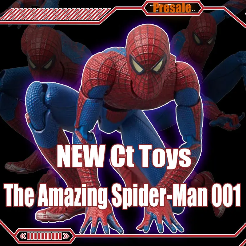 New CT Toys Mafex 001 Peter Parker Andrew Garfield Figure Spiderman Mafex 143 Figure Ben Reilly Comic Ver Action Figure Toy