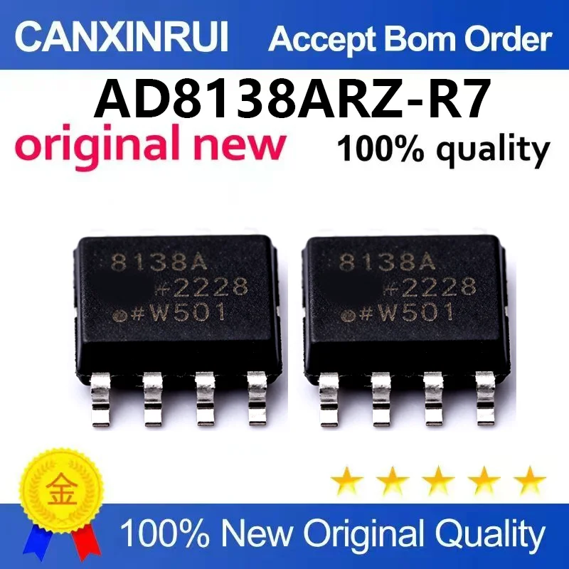 (5pcs-100pcs)Brand new original AD8138ARZ-R7 AD8138AR low distortion differential ADC driver package SOP-8