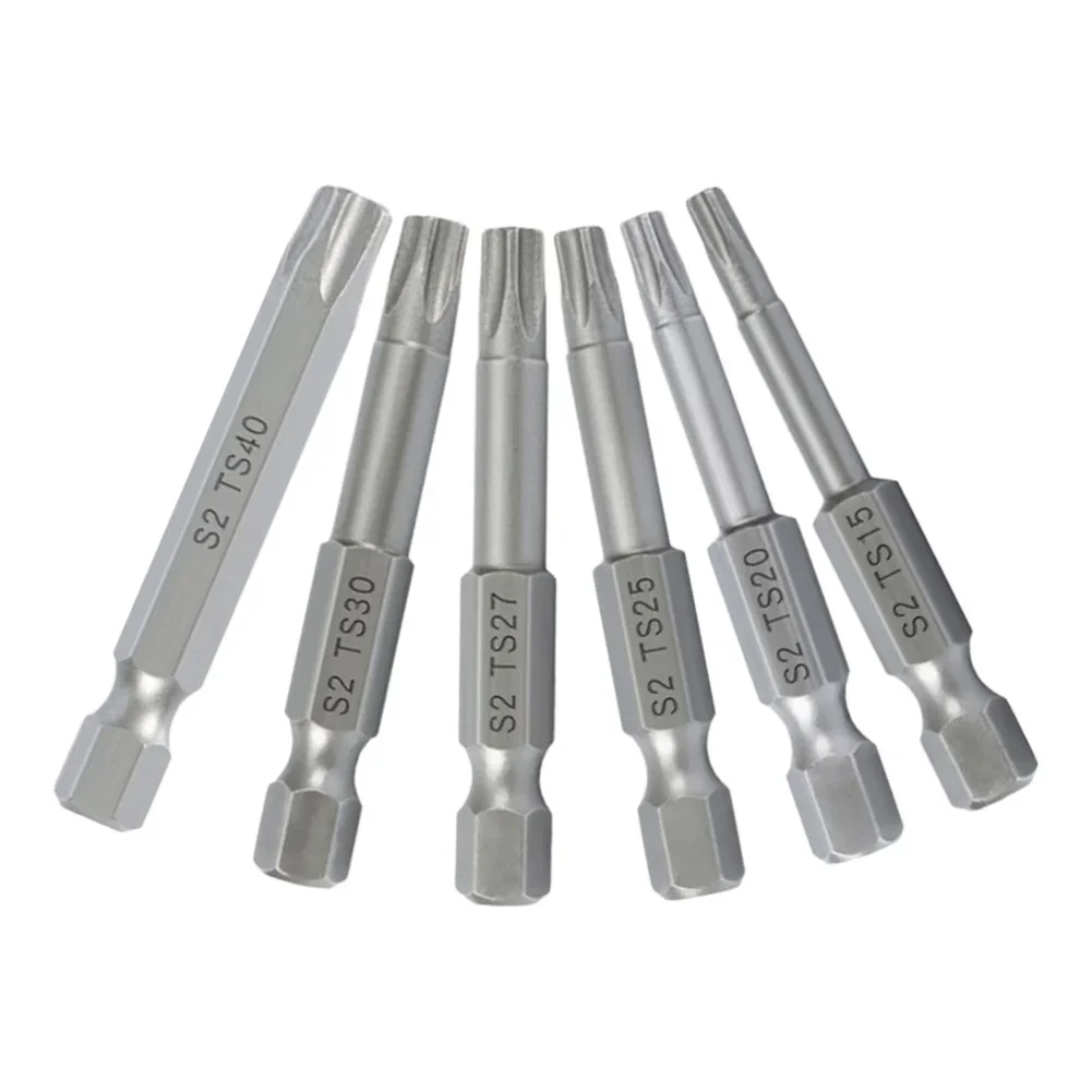 1/4 Inch Screwdriver Bits Hex Shank Screwdriver Bits Anti-loss Grey Color High Hardness Standard Shank Diameter