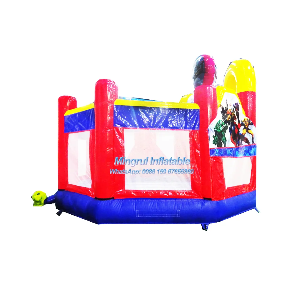 Small Inflatable Heros Save the Planet Jumping Bouncer for Kids