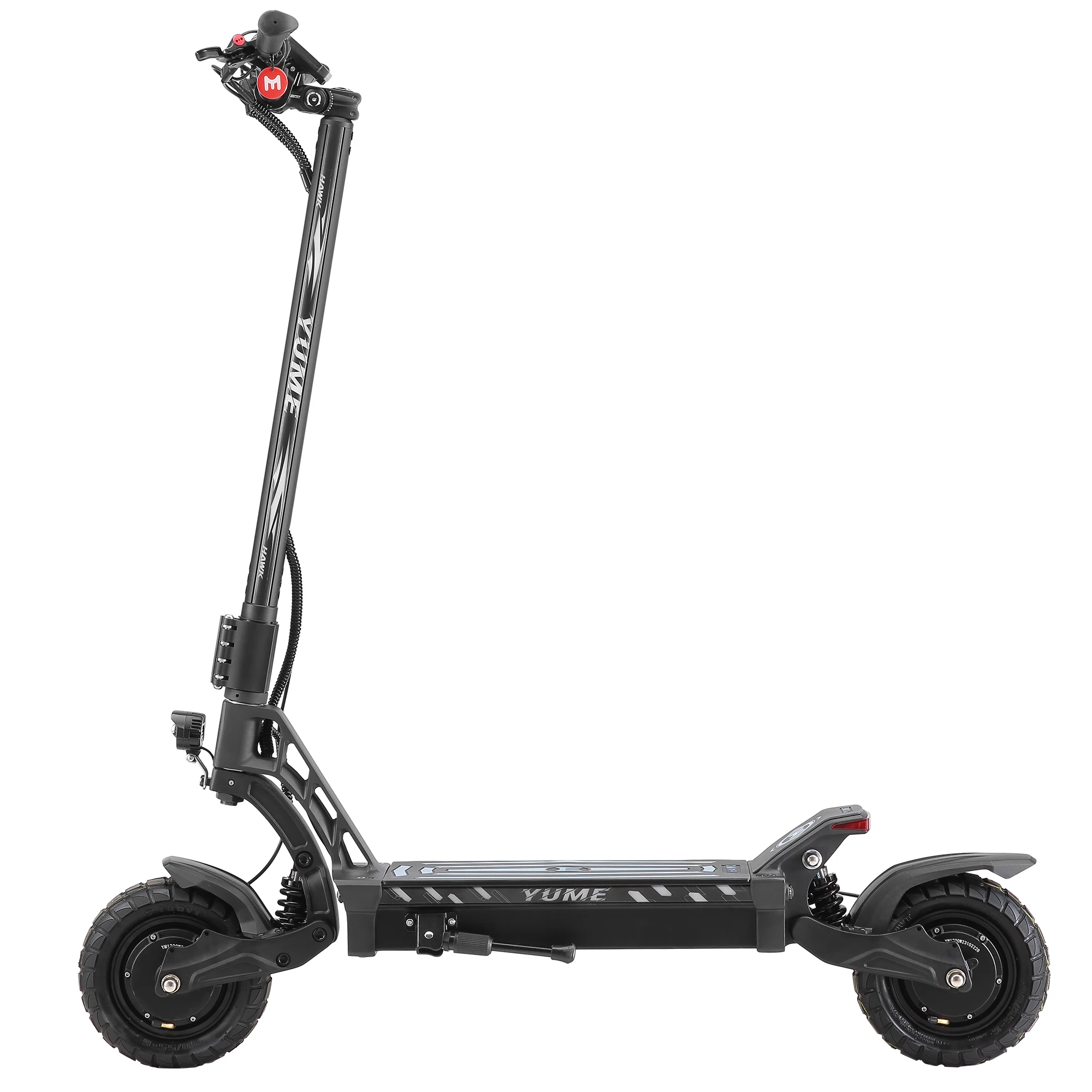 Trottinette électrique YUME HAWK 2000*2 W 60V22.5Ah 70KM/H 70km d'autonomie Pneu de 10 pouces Trottinette électrique pliable pour adultes
