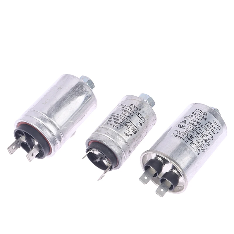 450V 3uF 4uF 5uF Motor Starting Running Capacitor Start 450VAC Water Pump Motor Starting Air Compressor Water Pump Motor