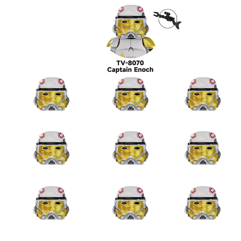 10pcs/set building Blocks Clone trooper 501st Legion Troopers mini action toy Snowtrooper Coruscant Guards Stormtrooper view 6