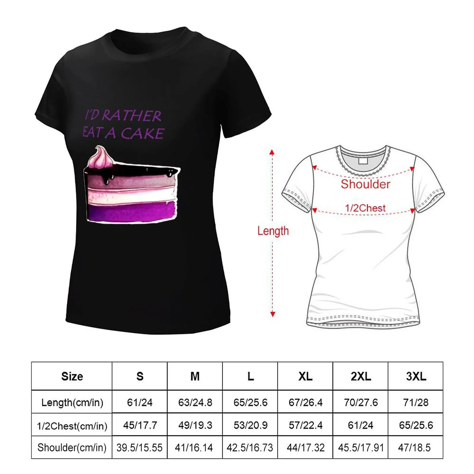 Asexual Cake T-Shirt kawaii clothes aesthetic clothes Woman clothes
