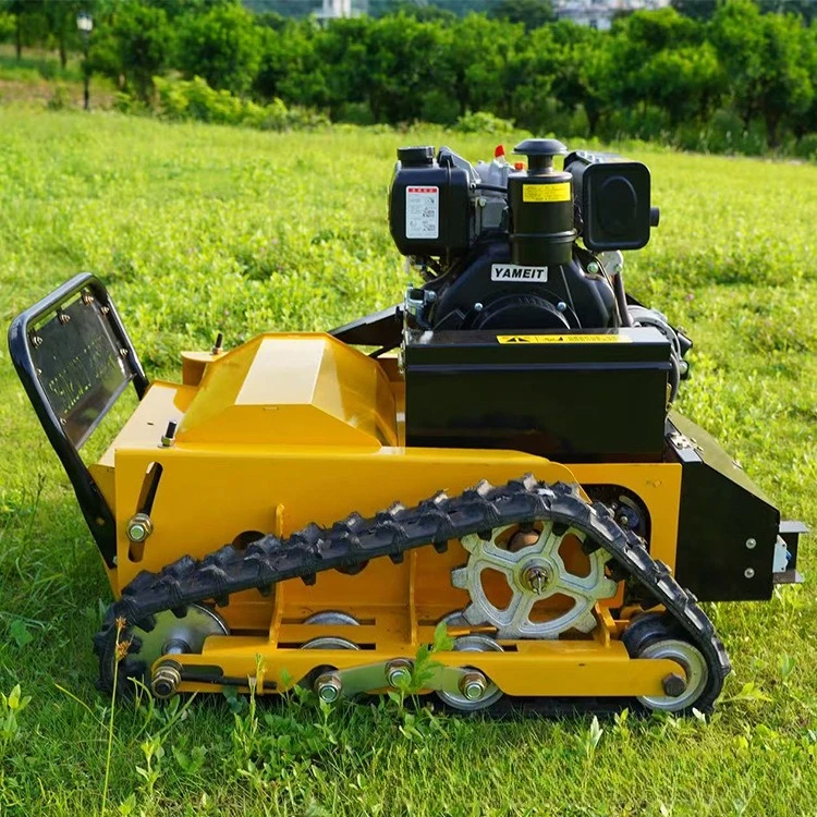 

Grassland crawler diesel lawn mower manufacturer River embankment dam remote control grass crusher Agricultural garden trimmer l