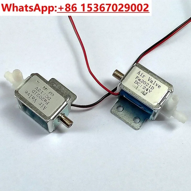 5Pcs two-position three-way valve 24V micro Fa2021D directional valve 12V diameter 3mm solenoid deflation valve
