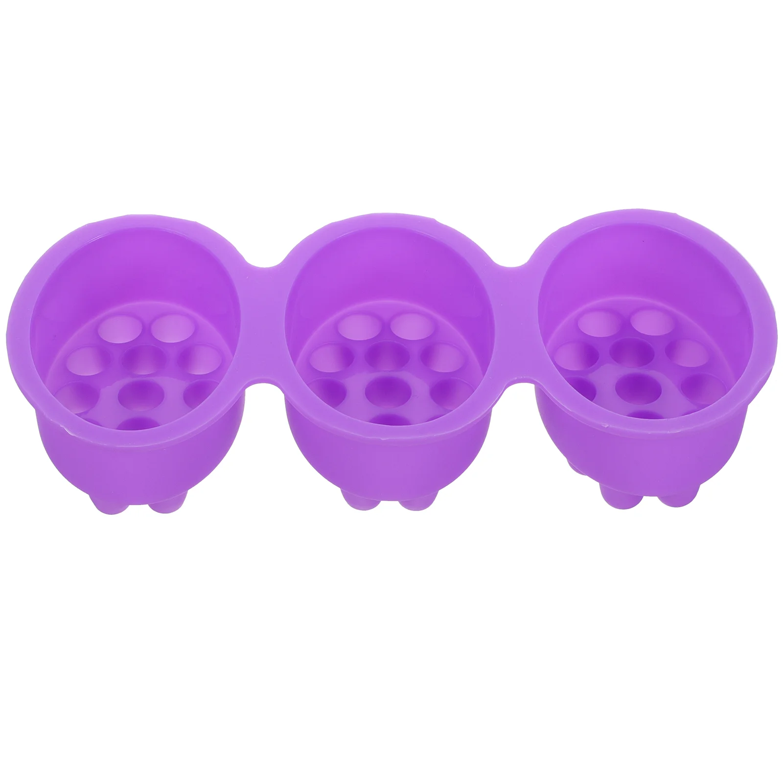 

DIY Handmade Soap Mold Massage Tools Dishes Decorate Decorative Purple Silica Gel