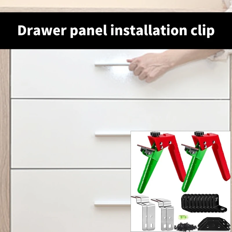 Easy to Use Adjustable Clamp for Installing Drawer Front Panel Woodworking Jig Tool Cabinet Face Frame Clip Daily Use 601A
