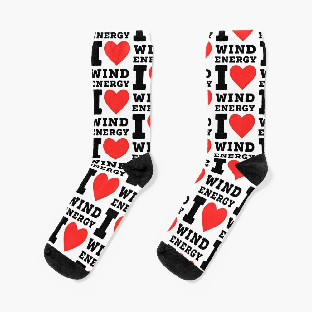 I love wind energy Socks christmas gifts Soccer hiphop Socks Women's Men's