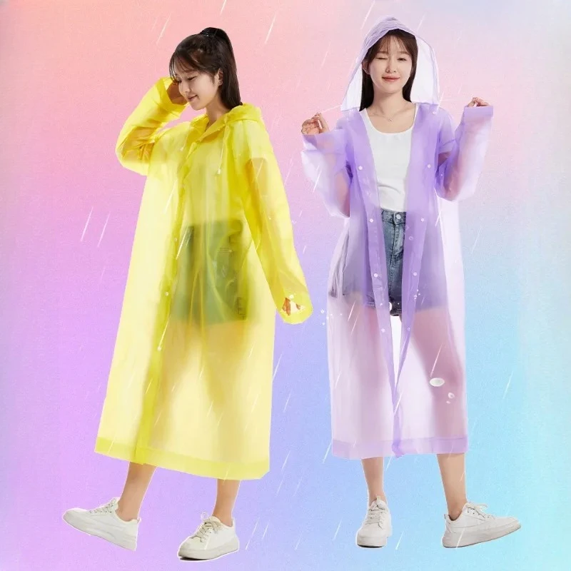 

1PCS High Quality Unisex Raincoat Thickened Waterproof Women Men Camping Waterproof Rainwear Suit