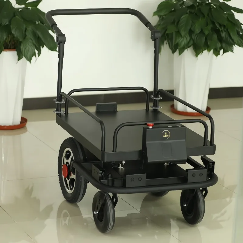 Factory Warehouse 100kg Payload Transporting Following Cart Automated Guided Following Robot Mobile Transfer Delivery Robot