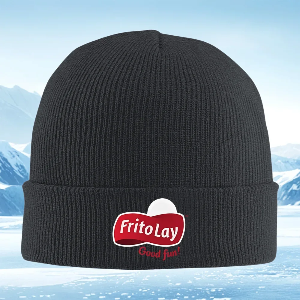 2026 Red wave with logo,fun words Men Women Unisex Knitted Hat Beanie Pullover Cap Winter Thermal Warm Christmas Outdoor Cycling