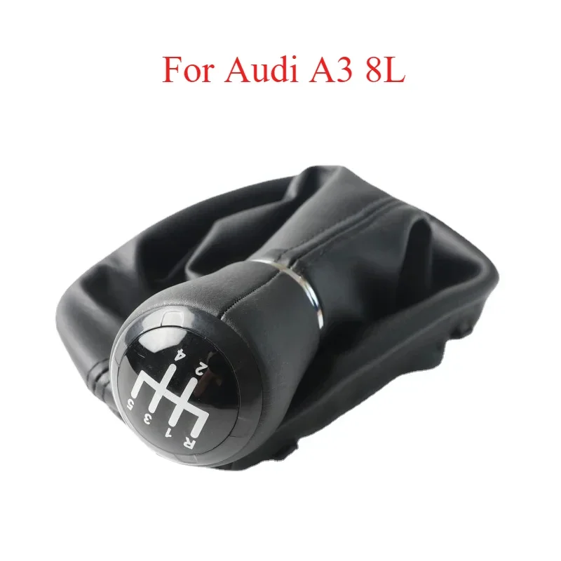 

Автомобильная 5-скоростная ручка переключения передач с отверстием 23 мм для Audi A3 8L после 1996-2003, чехол для багажника 1997 1998 1999 2000 2001 2002