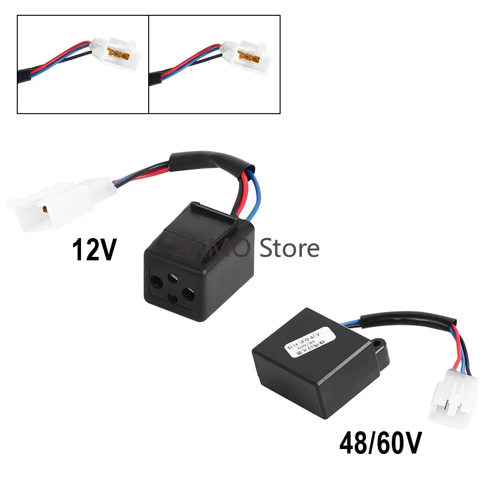 

Electric Bicycle 48/60V LED Blinking Relay Turn Signal Flasher Three-wire 12V Blinking Led Lights Relay Accessories