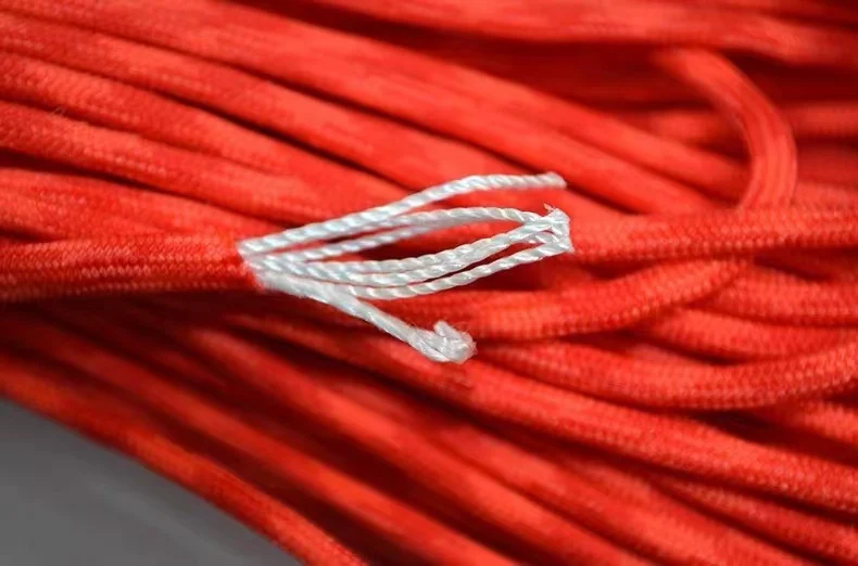 100% Polyester Nylon Cord 4 MM 7 Inner 32 Strands Rainbow 550 Lbs Nylon Braided Cord For Outdoor Survival