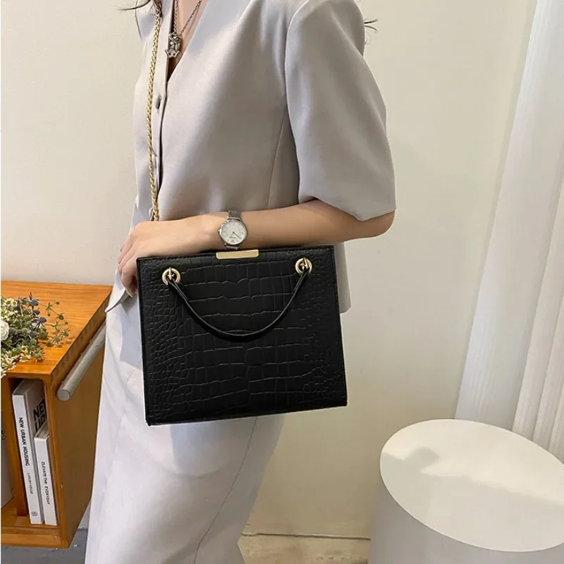 Fashion Luxury Crossbody Bags for Women 2024 New Trendy Designer Shoulder Bag Leisure Chain Solid Color Messenger Bag Handbags