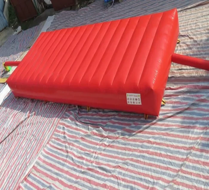 ถุงลมกู้ภัยแบบเป่าลม ถุงลมกู้ภัยจากอัคคีภัย หมอนลมนิรภัย หมอนลมกระโดด พร้อมเครื่องเป่าลม