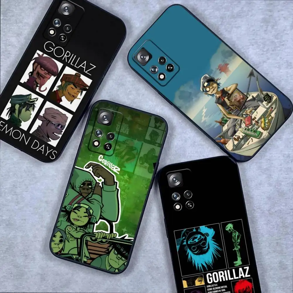 

G-Gorillaz Demon Days Phone Case For Samsung S 25,24,23,22,30,21,10,9,Ultra,Plus,Lite,FE,4,5G Black Soft Case