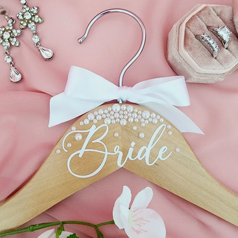 1pc Braut Gedruckt Perle Aufhänger Braut Dusche Hochzeit Requisiten Hen Bachelorette Party Dekoration Lieferungen Braut zu Werden Geschenke – Detail 2